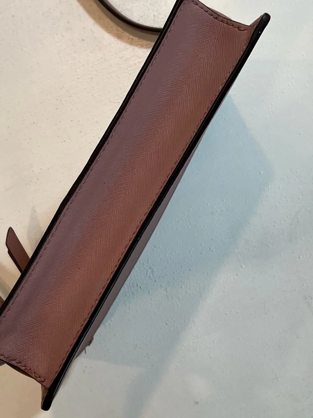 kate spade brown leather crossbody bag with gold hardware